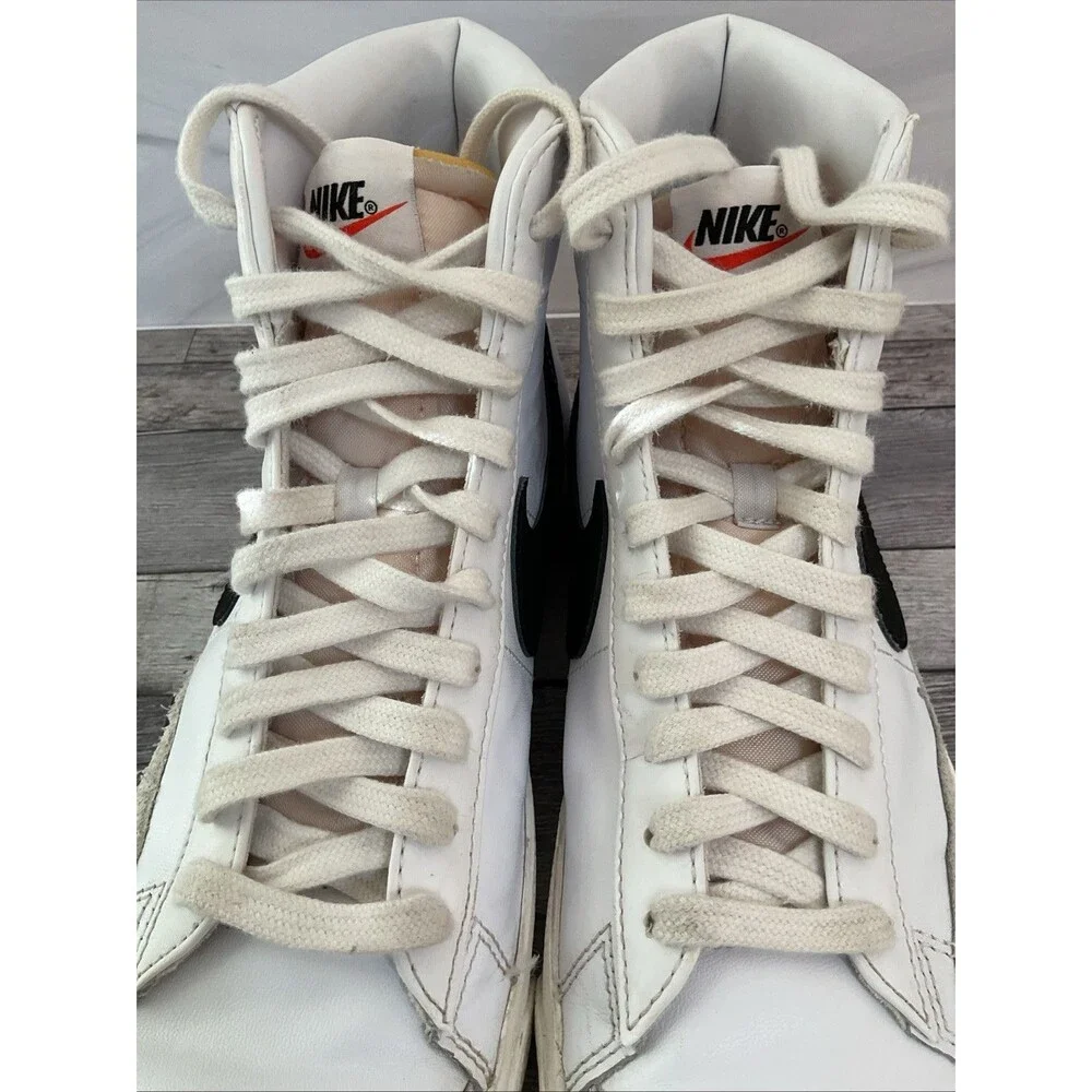 Nike Blazer Mid '77 Vintage White Black BQ6806-100 Og Men's Size 8.5 US